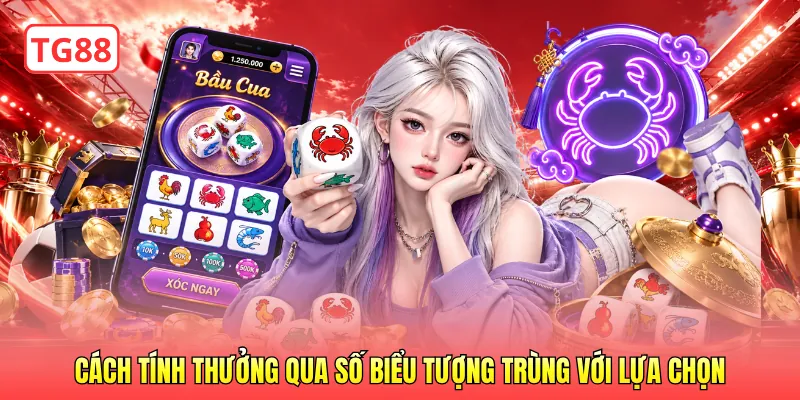 Cách tính thưởng qua số biểu tượng trùng với lựa chọn