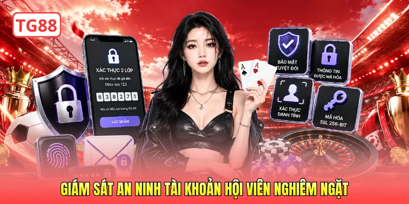 Giám sát an ninh tài khoản hội viên nghiêm ngặt