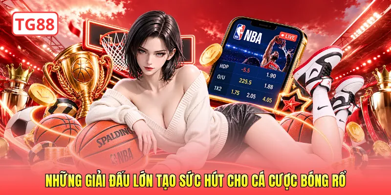 Những giải đấu lớn tạo sức hút cho cá cược bóng rổ