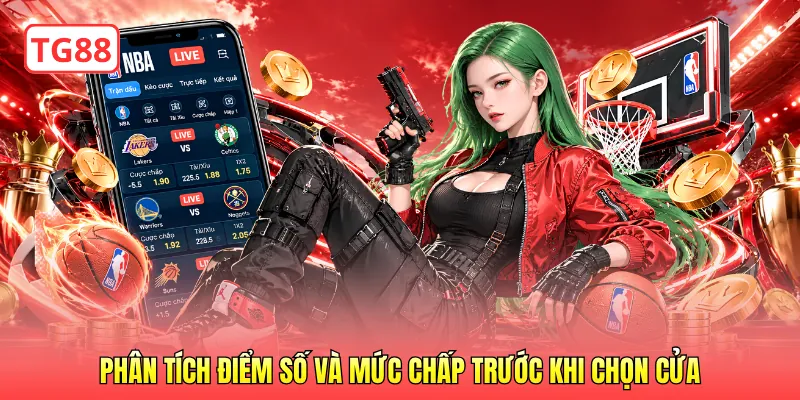 Phân tích điểm số và mức chấp trước khi chọn cửa