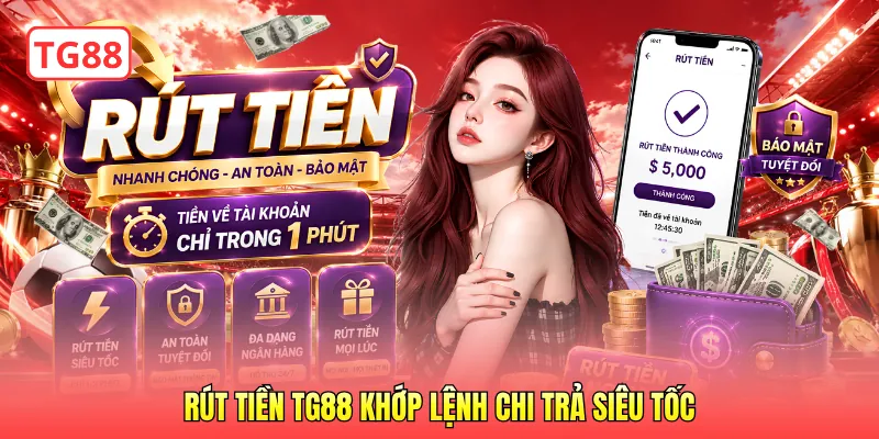 Rút tiền TG88 khớp lệnh chi trả siêu tốc
